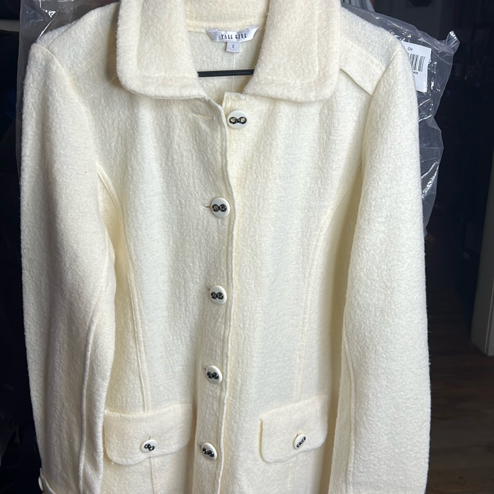 NWT Tall Girl Boiled wool trench